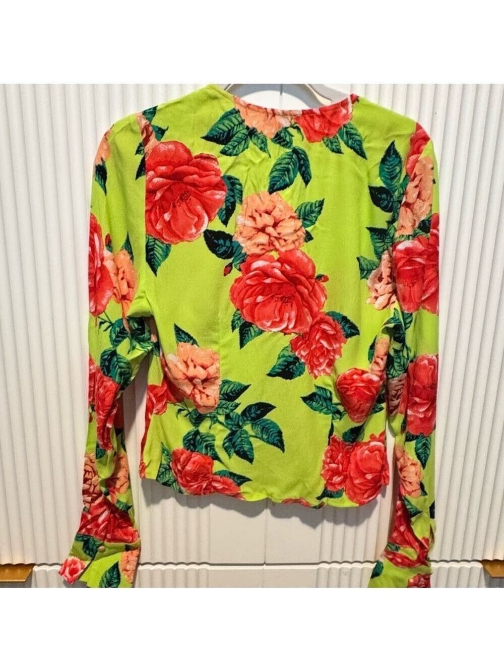 AFRM Floral Tie Front Top - Picture 6 of 10